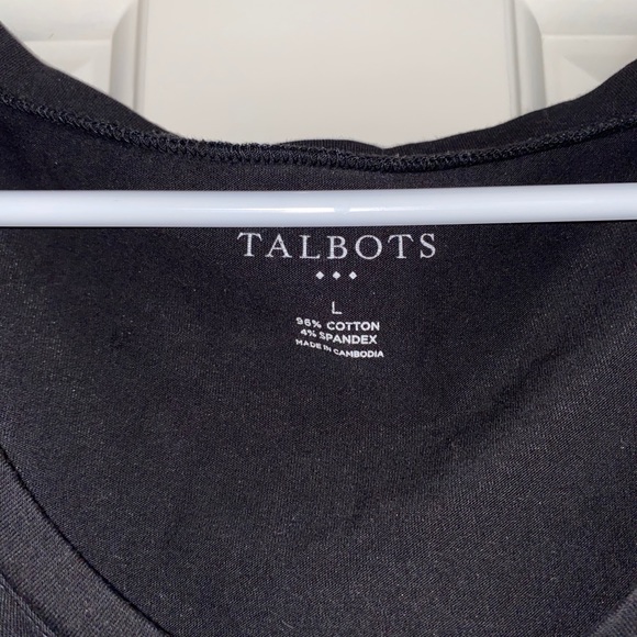 Talbots Black Long Sleeve Top - Picture 4 of 5